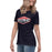 Side view of Allen High School Eagles Women's Navy Blue T-shirt 009