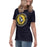 Side view of Cypress Ranch High School Mustangs Women's Navy T-shirt 224