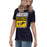 Side view of Cypress Ranch High School Mustangs Women's Navy T-shirt 001