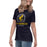 Side view of Cypress Ranch High School Mustangs Women's Navy T-shirt 226