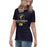 Side view of Cypress Ranch High School Mustangs Women's Navy T-shirt 222
