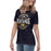 Side view of Cypress Ranch High School Mustangs Women's Navy T-shirt 218