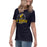 Side view of Cypress Ranch High School Mustangs Women's Navy T-shirt 221