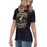 Side view of Cypress Ranch High School Mustangs Women's Navy T-shirt 207