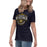 Woman wearing Cypress Ranch High School Mustangs Women's Navy T-shirt 211