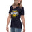 Side view of Cypress Ranch High School Mustangs Women's Navy T-shirt 011