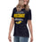 Side view of Cypress Ranch High School Mustangs Women's Navy T-shirt 034