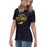 Side view of Cypress Ranch High School Mustangs Women's Navy T-shirt 040