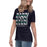 Side view of Cypress Ridge High School Rams Women's Navy T-shirt 235