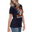 Side view of Seven Lakes High School Spartans Navy Women's T-shirt 205