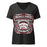 Mama's Poker Women's V-neck Relaxed Fit T-shirt 213 dark heather grey