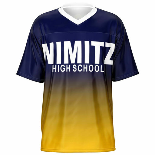 Nimitz Cougars High School football jersey -  ghost view - front