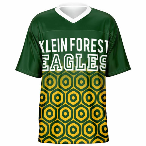 Klein Forest Eagles football jersey -  ghost view - front