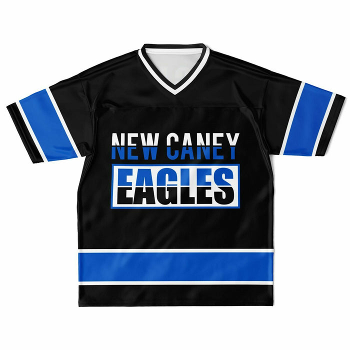 New Caney Eagles football jersey laying flat - front  13