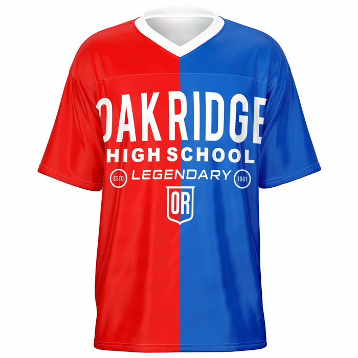 Oak Ridge War Eagles High School football jersey -  ghost view - front