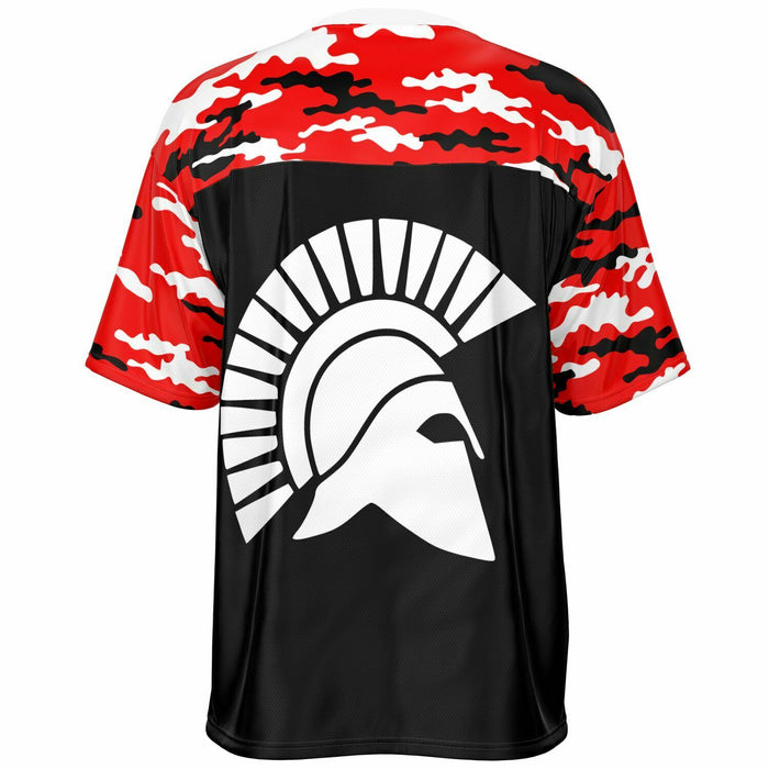 Porter Spartans High School football jersey -  ghost view - back