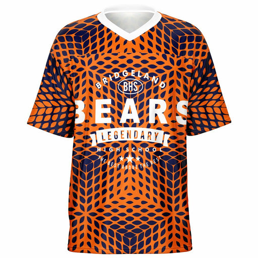 Bridgeland Bears football jersey -  ghost view - front