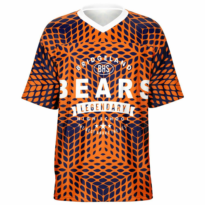 Bridgeland Bears football jersey -  ghost view - front