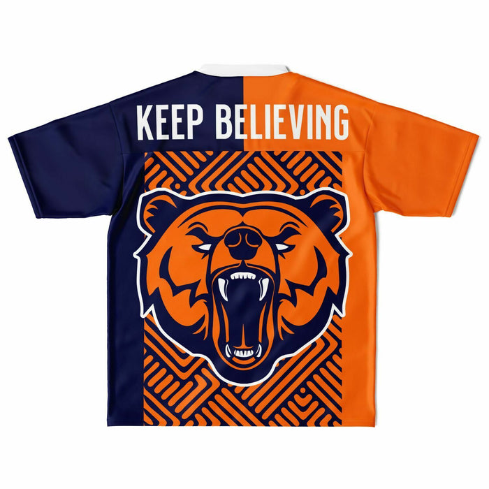 Bridgeland Bears football jersey laying flat - back