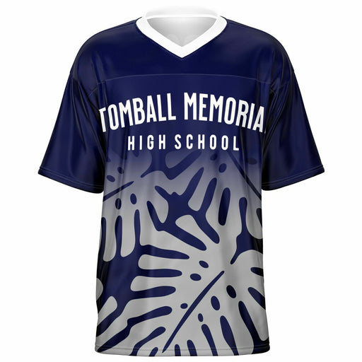 Tomball Memorial Wildcats High School football jersey -  ghost view - front