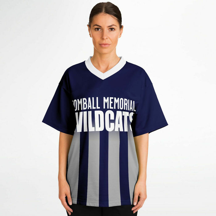 Women wearing Tomball Memorial Wildcats High School football jersey