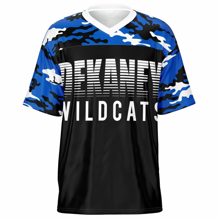 Dekaney Wildcats football jersey -  ghost view - front