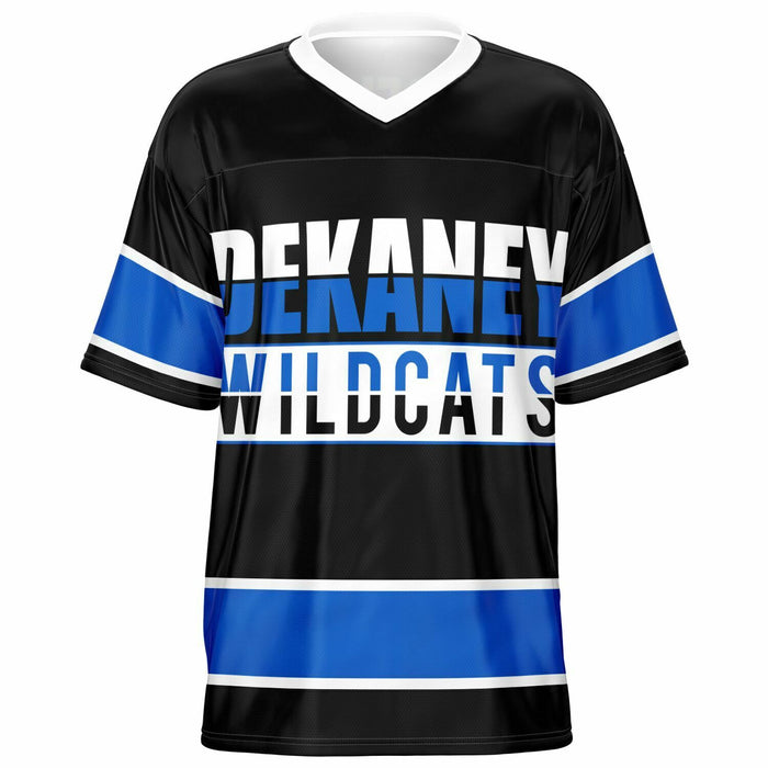 Dekaney Wildcats football jersey -  ghost view - front