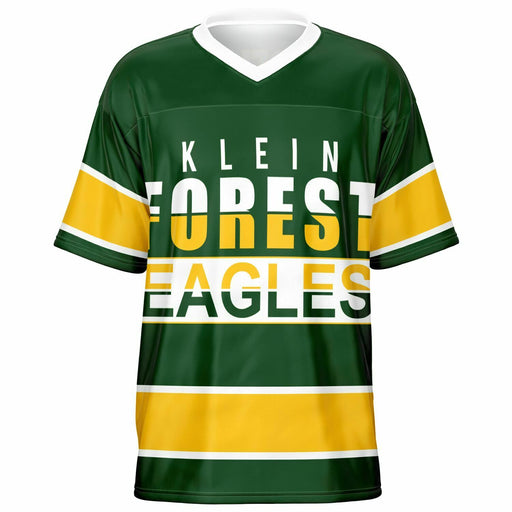 Klein Forest Eagles football jersey -  ghost view - front