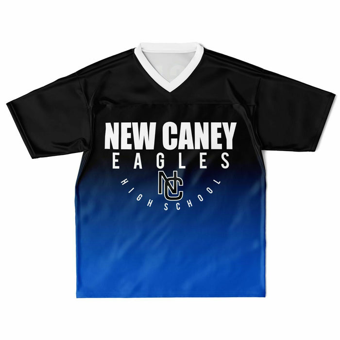 New Caney Eagles football jersey laying flat - front  05