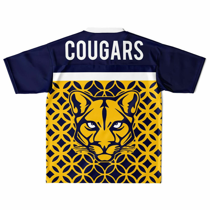 Nimitz Cougars High School football jersey laying flat - back