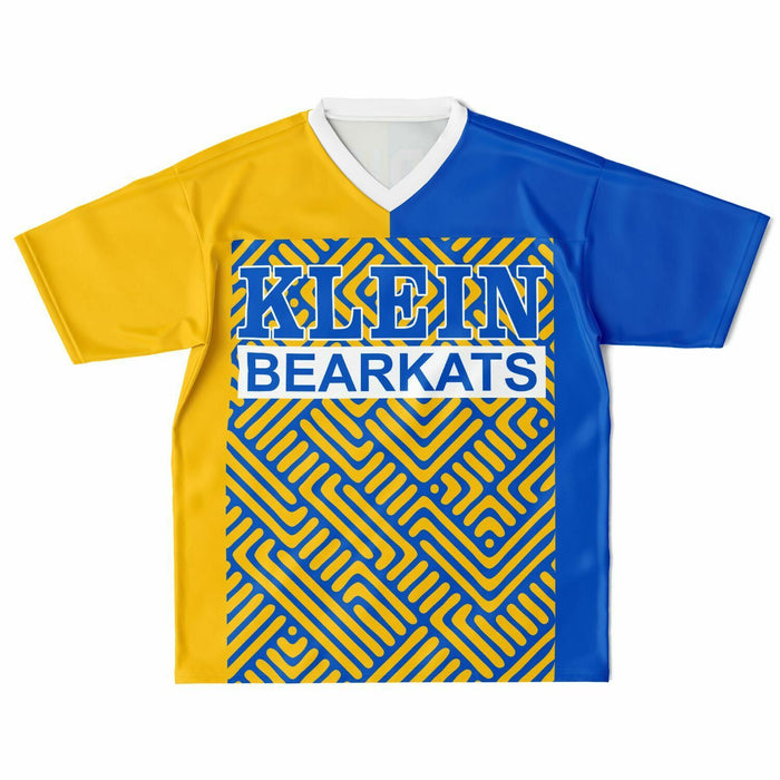 Klein Bearkats football jersey laying flat - front 