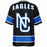 New Caney Eagles football jersey -  ghost view - back 13