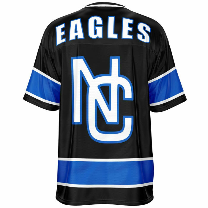 New Caney Eagles football jersey -  ghost view - back 13