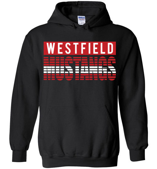Westfield High School Mustangs Black Hoodie 32