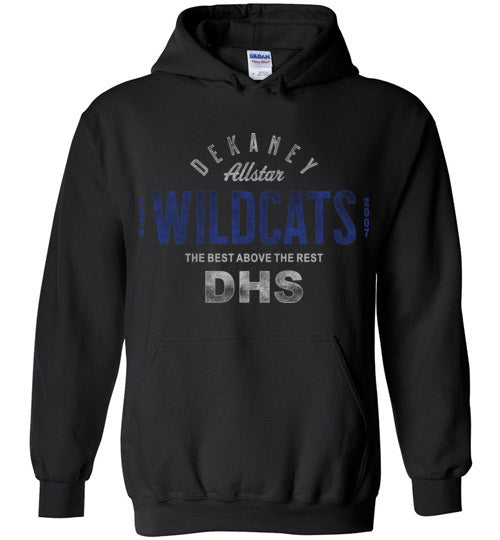 Dekaney High School Wildcats Black Hoodie 40