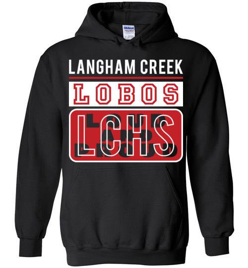 Langham Creek High School Lobos Black Hoodie 86