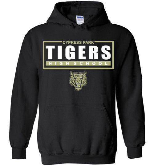 Cypress Park High School Tigers Black Hoodie 49