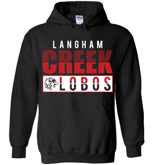 Langham Creek High School Lobos Black Hoodie 31