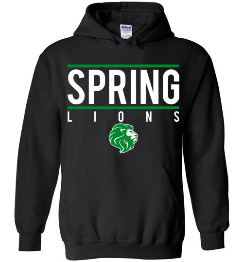 Spring High School Lions Black Hoodie 07