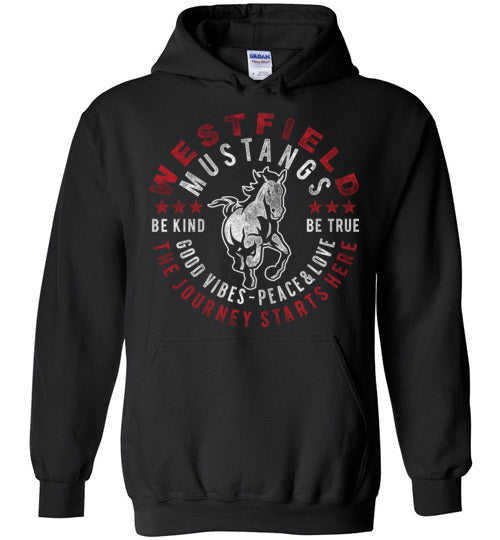 Westfield High School Mustangs Black Hoodie 16