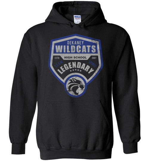 Dekaney High School Wildcats Black Hoodie 14