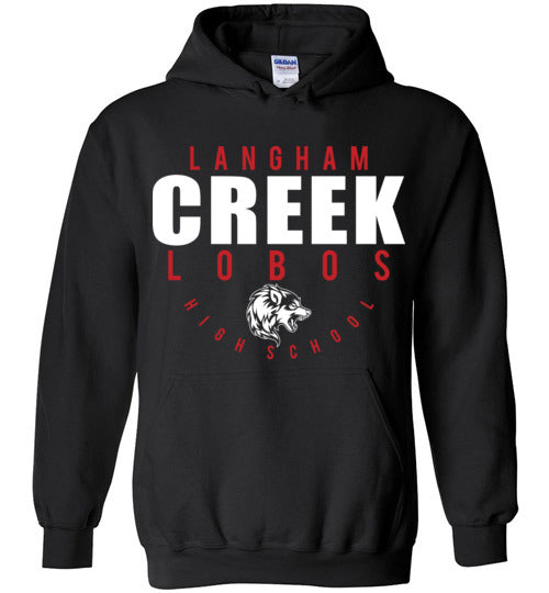 Langham Creek High School Lobos Black Hoodie 12