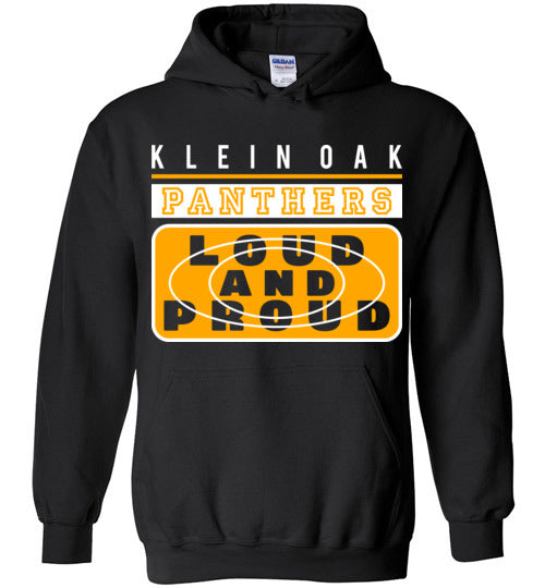 Klein Oak High School Panthers Black Hoodie 86