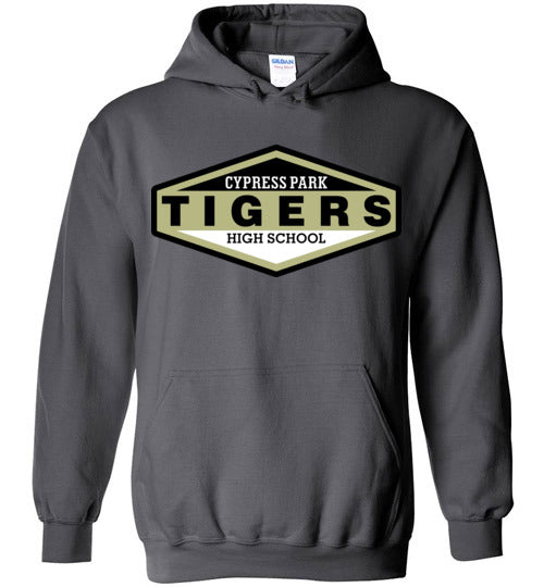 Cypress Park High School Tigers Charcoal Hoodie 09