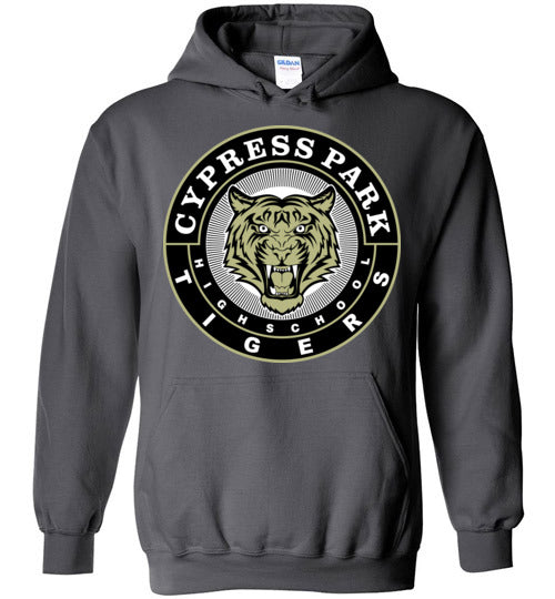 Cypress Park High School Tigers Charcoal Hoodie 02