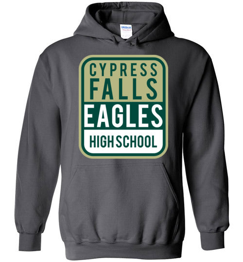 Cypress Falls High School Eagles Charcoal Hoodie 01