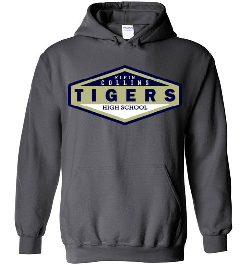 Klein Collins High School Tigers Charcoal Hoodie 09