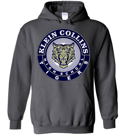 Klein Collins High School Tigers Charcoal Hoodie 02