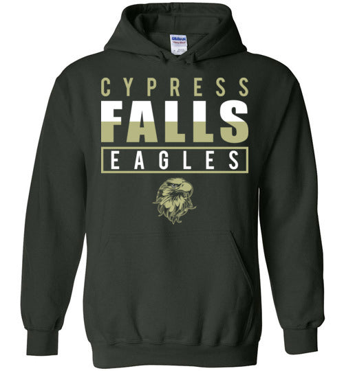 Cypress Falls High School Eagles Forest Green Hoodie 29