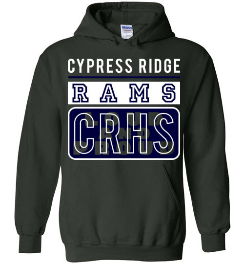 Cypress Ridge High School Rams Forest Green  Hoodie 86